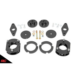 PartzBiz HD RT-60300 - Rough Country for 60300 2.5" Lift Kit for 2011-Up Jeep Grand Cherokee WK2 & Dodge Durango Suspension Upgrade System Best New Spacers Struts Limited Laredo Overland 2wd Awd GT SRT SXT 33" tires 2020