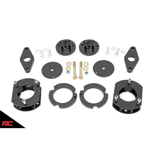 PartzBiz HD: 4404619-Rough Country for 60300 2.5" Lift Kit for 2011-Up Jeep Grand Cherokee WK2 & Dodge Durango Suspension Upgrade System Best New Spacers Struts Limited Laredo Overland 2wd Awd GT SRT SXT 33" tires 2020