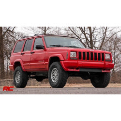 PartzBiz HD RT-630XN2 - หยาบประเทศ 630XN2 3 Lift Kit สำหรับ 1984-2001 Jeep Cherokee XJ Series II Suspension Shocks เพิ่ม Leaf ยกที่ดีที่สุดใหม่ Suspension อัพเกรด Springs Offroad