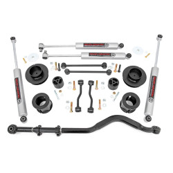 PartzBiz HD RT-63730 - Rough Country 63730 3.5" Lift Kit N3 Shocks & Track Bar for 19-Up Jeep Gladiator JT 4X4 sport sahara moab unlimited best new suspension upgrade Shocks Track Bar Spacers