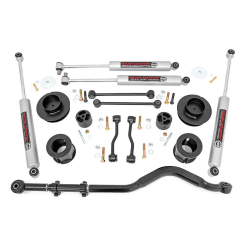 PartzBiz HD: 4404588-Rough Country 63730 3.5" Lift Kit N3 Shocks & Track Bar for 19-Up Jeep Gladiator JT 4X4 sport sahara moab unlimited best new suspension upgrade Shocks Track Bar Spacers PartzBiz HD: 4404588-Rough Country 63730 3.5" Lift Kit N3 Shocks & Track Bar for 19-Up Jeep Gladiator JT 4X4 sport sahara moab unlimited best new suspension upgrade Shocks Track Bar Spacers