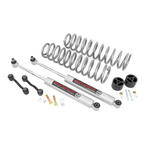 PartzBiz HD: 4404590-Rough Country 64830 2.5" Suspension Lift Kit + N3 Shocks for 19-Up Jeep Gladiator JT 4X4 sport sahara moab unlimited best new suspension upgrade Shocks Springs PartzBiz HD: 4404590-Rough Country 64830 2.5" Suspension Lift Kit + N3 Shocks for 19-Up Jeep Gladiator JT 4X4 sport sahara moab unlimited best new suspension upgrade Shocks Springs