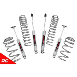 PartzBiz HD RT-653.20 - Rough Country 653.20 2.5" Lift Kit w/ N3 Shocks for 1997-2006 Jeep Wrangler TJ LJ 4.0L 6 Cylinder 4wd 4x4 Best New Suspension Upgrade Offroad System