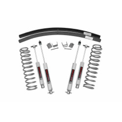 PartzBiz HD RT-670N2 - หยาบประเทศ 670N2 3 Lift Kit สำหรับ 1984-2001 Jeep Cherokee XJ N3 Shocks เพิ่ม Leaf ยกที่ดีที่สุดใหม่ Suspension อัพเกรด Springs Offroad \