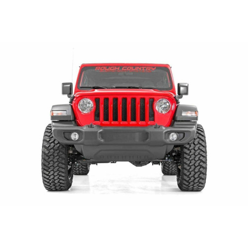 PartzBiz HD: 4404600-Rough Country 67700 2.5" Lift Kit for 2018-Up Jeep Wrangler JL 4WD Suspension Rubicon Sahara Sport Unlimited 4 door 2 door Lifted shock spring spacers best new upgrade replacement custom 2020 