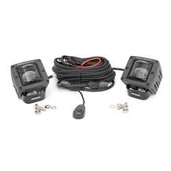 PartzBiz HD RT-70907 - Rough Country 70907 Square 2.0 ”SAE ไฟตัดหมอก LED Cube คู่ w/สายไฟและวงเล็บ Jeep wrangler cj yj tj jk jl Gladiator jt grand cherokee xj zj wj wk wk2 offroad toyota tacoma บาร์สีขาวสว่าง bar pods w/สายไฟ aux beam PartzBiz HD RT-70907 - Rough Country 70907 Square 2.0 ”SAE ไฟตัดหมอก LED Cube คู่ w/สายไฟและวงเล็บ Jeep wrangler cj yj tj jk jl Gladiator jt grand cherokee xj zj wj wk wk2 offroad toyota tacoma บาร์สีขาวสว่าง bar pods w/สายไฟ aux beam
