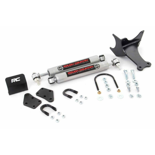 PartzBiz HD: 4404544-Rough Country 8749130 Dual Steering Stabilizer 05-19 Ford Super Duty F250 F350 4wd 4x4 Lifted Platinum Lariat King Ranch Power Stroke Shocks PartzBiz HD: 4404544-Rough Country 8749130 Dual Steering Stabilizer 05-19 Ford Super Duty F250 F350 4wd 4x4 Lifted Platinum Lariat King Ranch Power Stroke Shocks