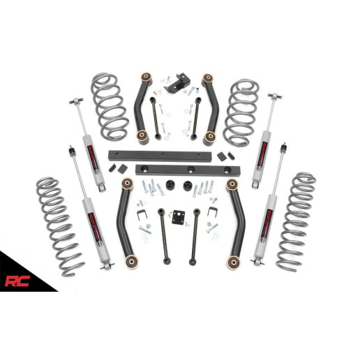 PartzBiz HD: 4404552-Rough Country 90630 4" Lift Kit w/ N3 Shocks for 1997-2002 Jeep Wrangler TJ 4WD 4.0L 6 Cylinder 2.5L 4 Cylinder 4wd 4x4 Best New Suspension Upgrade Offroad System Rubicon Sahara Sport SE PartzBiz HD: 4404552-Rough Country 90630 4" Lift Kit w/ N3 Shocks for 1997-2002 Jeep Wrangler TJ 4WD 4.0L 6 Cylinder 2.5L 4 Cylinder 4wd 4x4 Best New Suspension Upgrade Offroad System Rubicon Sahara Sport SE