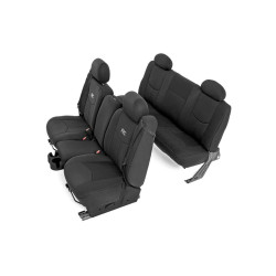 PartzBiz HD RT-91019 - Rough Country 91019 Neoprene Front & Rear Seat Covers 99-06 Chevy Silverado 1500 Chevy Truck Upgrade Best New Front Rear seats protection PartzBiz HD RT-91019 - Rough Country 91019 Neoprene Front & Rear Seat Covers 99-06 Chevy Silverado 1500 Chevy Truck Upgrade Best New Front Rear seats protection