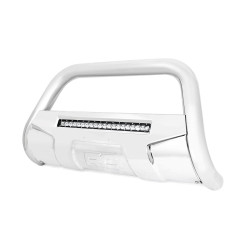 PartzBiz HD RT-B-T3071 - Rough Country B-T3071 Front Bull Bar Bumper Guard w/ 20" LED Light Bar 2007-Up Toyota Tundra Upgrade Custom Best New Offroad
