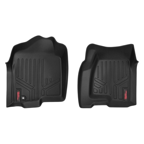 PartzBiz HD: 4404534-Rough Country M-2991 Front All Weather Fitted Floor Mats 1999-2006 Chevy Silverado GMC Sierra 1500 2WD 4WD GMC Chevy Truck Upgrade Best New Foot Snow Mud Rain Custom Rubber Heavy Duty Carpet Protection PartzBiz HD: 4404534-Rough Country M-2991 Front All Weather Fitted Floor Mats 1999-2006 Chevy Silverado GMC Sierra 1500 2WD 4WD GMC Chevy Truck Upgrade Best New Foot Snow Mud Rain Custom Rubber Heavy Duty Carpet Protection