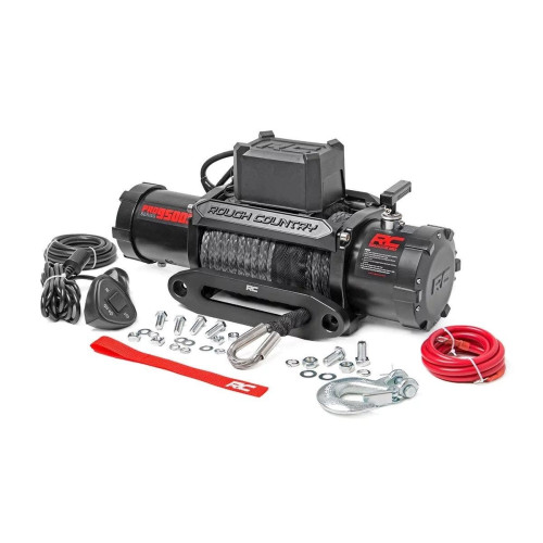 PartzBiz HD: 4404499-Rough Country PRO9500S 9500 LB PRO Series Electric Winch System Synthetic Rope Jeep wrangler cj yj tj jk jl gladiator jt grand cherokee xj zj wj wk wk2 offroad toyota tacoma Recovery rope hook PartzBiz HD: 4404499-Rough Country PRO9500S 9500 LB PRO Series Electric Winch System Synthetic Rope Jeep wrangler cj yj tj jk jl gladiator jt grand cherokee xj zj wj wk wk2 offroad toyota tacoma Recovery rope hook