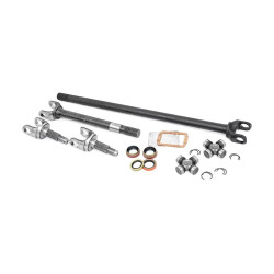 PartzBiz HD RT-RCW24110 - Rough Country RCW24110 Chromoly Front Axle | Dana 30 | 27 Spline | 1984-2006 Jeep Wrangler Grand Cherokee XJ YJ ZJ TJ Best new upgrade replacement axle shaft kit u-joints seals 4x4 4wd steel offroad lifted 