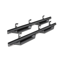PartzBiz HD RT-SDS01900 - Rough Country SDS01900 DS2 Drop Nerf Bar Side Steps 2019-Up GM Silverado Sierra Best New Upgrade Z71 High Country Denali LT LTZ 4WD 4X4 2WD rock Rail Metal Steel pickup truck