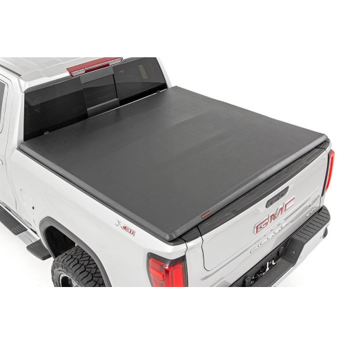 PartzBiz HD: 4404512-Rough Country Tri-Fold Tonneau Bed Cover 19-Up Chevy Silverado Sierra 1500 5' 8" GMC 5.5ft Vinyl Short Bed Cargo Storage Protection Best New Upgrade Z71 High Country Denali LT LTZ 4WD 4X4 2WD PartzBiz HD: 4404512-Rough Country Tri-Fold Tonneau Bed Cover 19-Up Chevy Silverado Sierra 1500 5' 8" GMC 5.5ft Vinyl Short Bed Cargo Storage Protection Best New Upgrade Z71 High Country Denali LT LTZ 4WD 4X4 2WD