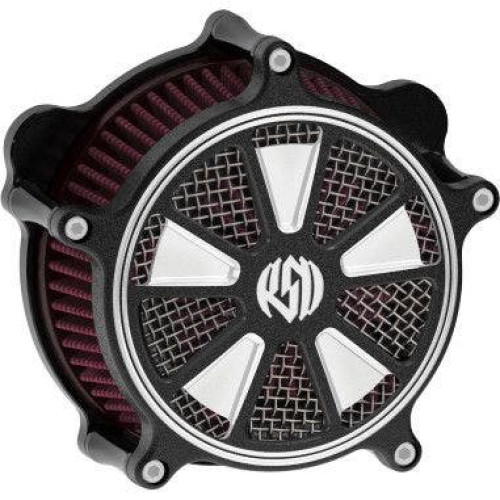 PartzBiz HD: 4404445-RSD Venturi Raider Contrast Cut เครื่องฟอกอากาศสำหรับ Harley Big Twin 93-14