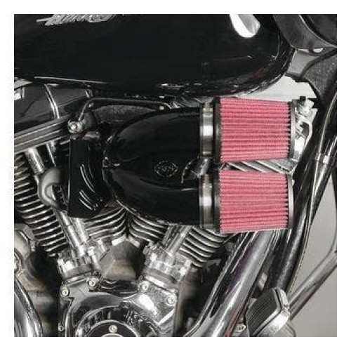 PartzBiz HD: 4404318-S&S 170-0637 ชุดกรองอากาศแบบเหนี่ยวนำ Black Tuned Harley Touring Softail 08-17