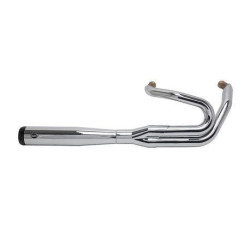 PartzBiz HD SS550-0847B - S&S 550-0847B Chrome SuperStreet 2:1 50 State Exhaust System Harley Softail 18-Up 1800-2486 18002486 Fat Bob M8 Milwaukee Eight Harley davidson Softail Fat Bob FXFB