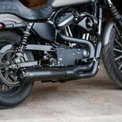 PartzBiz HD SS550-0952A - S&S 550-0952A SuperStreet 2-1 Full Exhaust System Black Harley Sporster XL 14-20 1800-2478 low rider iron 1200 883 best for davidson performance tune king of baggers