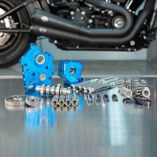 PartzBiz HD: 4404284-S&S 550G Gear Drive Cam Chest Kit Chrome Pushrod Tubes Oil Cooled 17-Up M8 310-1083 0925-1279 09251279 310-1083A