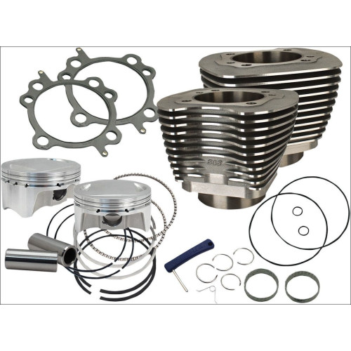 PartzBiz HD: 4404206-S&S Cycle 107" CI Big Bore Cylinder Kit Black 9.9:1 Compression 07-16 Harley | 910-0500 PartzBiz HD: 4404206-S&S Cycle 107" CI Big Bore Cylinder Kit Black 9.9:1 Compression 07-16 Harley | 910-0500