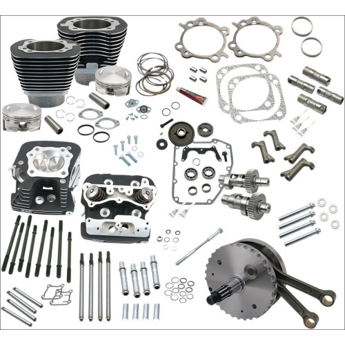PartzBiz HD: 4404211-S&S Cycle 124” Hot Set-Up Kit พร้อมกระบอกสูบ Big Bore Cams Pistons Harley 99-06 | 900-0564