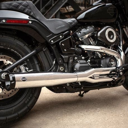 PartzBiz HD: 4404199-S&S Cycle 550-0858 Chrome SuperStreet 2:1 Exhaust System 18-Up Harley M8 Softail Muffler Pipe Resonator Best New Upgrade Performance Custom Motorcycle Bobber Headers PartzBiz HD: 4404199-S&S Cycle 550-0858 Chrome SuperStreet 2:1 Exhaust System 18-Up Harley M8 Softail Muffler Pipe Resonator Best New Upgrade Performance Custom Motorcycle Bobber Headers