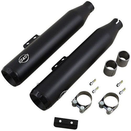 PartzBiz HD: 4404177-S&S Cycle Black Grand National 50 State Slip-On ท่อเก็บเสียง Harley Softail M8 18-20 PartzBiz HD: 4404177-S&S Cycle Black Grand National 50 State Slip-On ท่อเก็บเสียง Harley Softail M8 18-20