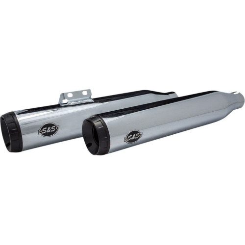PartzBiz HD: 4404142-S&S Cycle Chrome Grand National 50 State Slip-On ท่อเก็บเสียง Harley Softail 18-20