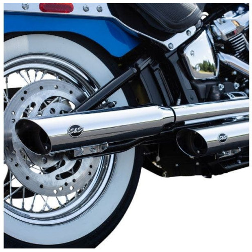 PartzBiz HD: 4404144-S&S Cycle ท่อไอเสีย Chrome Slash Cut 50 State Slip-On Harley Softail M8 2018 PartzBiz HD: 4404144-S&S Cycle ท่อไอเสีย Chrome Slash Cut 50 State Slip-On Harley Softail M8 2018
