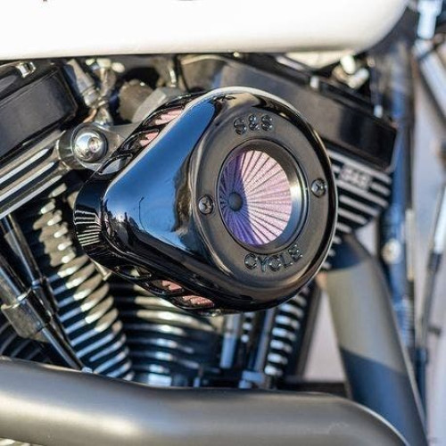 PartzBiz HD: 4404159-S&S Cycle Stealth Air Stinger Kit Black Teardrop Harley BT Cable Throttle 01-17