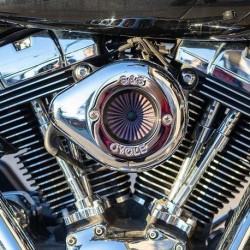 PartzBiz HD SS170-0719A - S&S Cycle Stealth Air Stinger Kit Chrome Teardrop Harley Big Twin Cam 08-17 PartzBiz HD SS170-0719A - S&S Cycle Stealth Air Stinger Kit Chrome Teardrop Harley Big Twin Cam 08-17