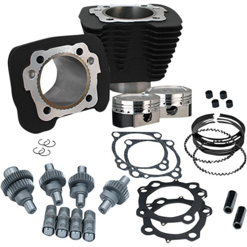 PartzBiz HD: 4404137-S&S Cycle Wrinkle Black 883cc to 1200cc Hooligan Big Bore Kit XL 00-17 | 910-0606 PartzBiz HD: 4404137-S&S Cycle Wrinkle Black 883cc to 1200cc Hooligan Big Bore Kit XL 00-17 | 910-0606