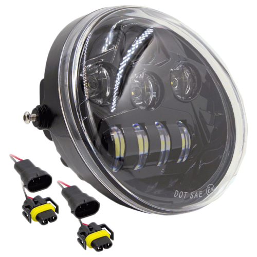 PartzBiz HD: 4404039-Saddle Tramp 7 ” 8 LED รูปไข่รถจักรยานยนต์ด้านหน้าสีดำ Harley V-Rod 02-17 BC-HDLR1 PartzBiz HD: 4404039-Saddle Tramp 7 ” 8 LED รูปไข่รถจักรยานยนต์ด้านหน้าสีดำ Harley V-Rod 02-17 BC-HDLR1