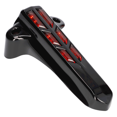 PartzBiz HD: 4404053-ฝาครอบตะเกียบหน้าสีดำ Saddle Tramp ไฟ LED สีแดงเน้น Harley Touring 14-Up PartzBiz HD: 4404053-ฝาครอบตะเกียบหน้าสีดำ Saddle Tramp ไฟ LED สีแดงเน้น Harley Touring 14-Up