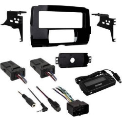 PartzBiz HD DS44010250 - Saddle Tramp Radio Install Kit w/ Harness & Antenna 99-9700WR Harley FLH/T 14-20