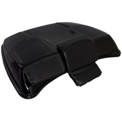 PartzBiz HD DS35160331 - Saddle Tramp Tour-Pak Lid with Speaker Cut Outs Adapters Harley Touring 14-Up