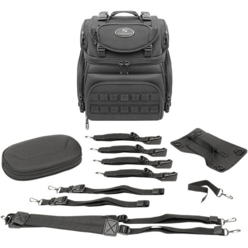 PartzBiz HD: 4403860-Saddlemen BR1800 Tactical Bag Back Seat / Sissy Bar Padded Motorcycle luggage cargo travel storage 3515-0207 35150207 PartzBiz HD: 4403860-Saddlemen BR1800 Tactical Bag Back Seat / Sissy Bar Padded Motorcycle luggage cargo travel storage 3515-0207 35150207