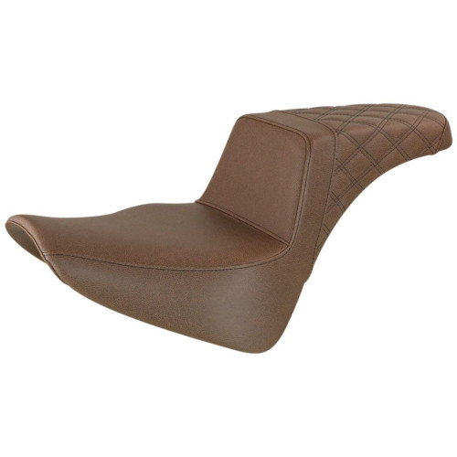 PartzBiz HD: 4403835-Saddlemen Brown Step Up 2-Up Seat Rear Lattice Stitched Harley Softail M8 18-23 PartzBiz HD: 4403835-Saddlemen Brown Step Up 2-Up Seat Rear Lattice Stitched Harley Softail M8 18-23