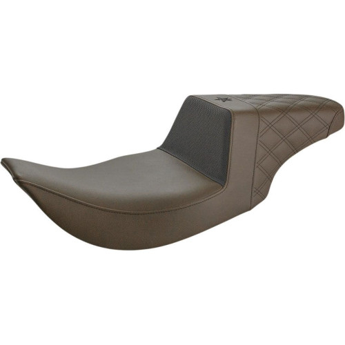 PartzBiz HD: 4403840-Saddlemen Brown Unknown Gripper Step Up 2-Up Gel Seat Harley Road King 97-07 PartzBiz HD: 4403840-Saddlemen Brown Unknown Gripper Step Up 2-Up Gel Seat Harley Road King 97-07