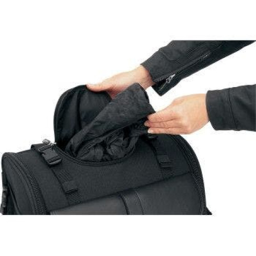 PartzBiz HD: 4403800-Saddlemen S2600 Deluxe Rigid Sissy Bar Bag w/ R850 Roll Bag for Harley or Metric | 3515-0081 PartzBiz HD: 4403800-Saddlemen S2600 Deluxe Rigid Sissy Bar Bag w/ R850 Roll Bag for Harley or Metric | 3515-0081