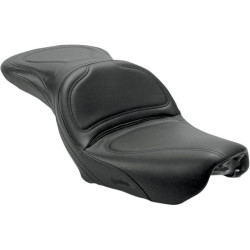 PartzBiz HD DS08030143 - Saddlemen Explorer 2 Up Seat w/ Driver Backrest Harley Dyna FXDWG 04-05 | 804-05-0291