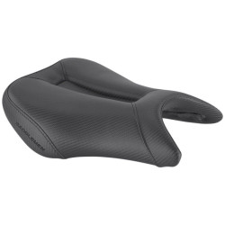 PartzBiz HD DS08102298 - Saddlemen Gel-Channel Track-CF Sport Seat Faux Carbon Suzuki GSX-S 750 18-Up