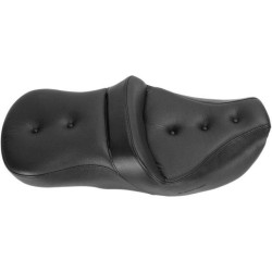 PartzBiz HD DS08010964 - Saddlemen Heated Pillow Top Road Sofa Two Up Seat Harley 97-07 FLHR & 06-07 FLHX | 897-06-181HCT