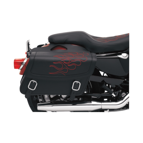 PartzBiz HD: 4403660-Saddlemen Highwayman Tatto Red Stitch Medium Universal Throwover กระเป๋าข้าง | X021-05-0402
