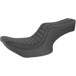 PartzBiz HD DS08050144 - Saddlemen Hog Killers 2-Up Seat Pleated Straight Strut Harley Sport Glide 82-86