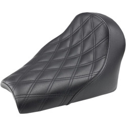 PartzBiz HD DS08102132 - Saddlemen I18-33-002LS Black Renegade Stitch Solo Motorcycle Seat 18-19 Indian Scout Bobber Custom Upgrade Replacement Best New Bike Chopper Seat Saddle Stitched Leather Hyde 