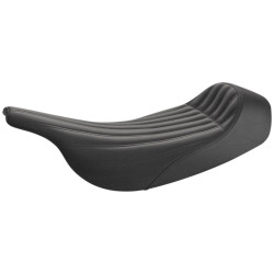 PartzBiz HD DS08011343 - Saddlemen Knuckle Solo Ribbed Seat Black Gel SaddleHyde Harley Touring 97-07