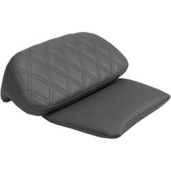 PartzBiz HD DS08220304 - Saddlemen LS Diamond Stitching Matching Chopped Tour Pak Pad Cover Harley 04-19 | 11886-LS