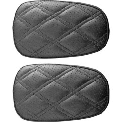 PartzBiz HD DS08220305 - Saddlemen LS Diamond Stitching Matching Tour Pak Armrest Pad Covers Harley 09-19 | 11887-LS